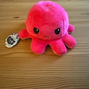 Reversible Octopus Plush Toy - Pink